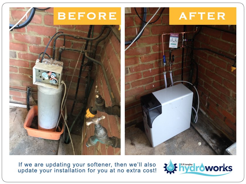 Updating old softeners comes with free pipework updates too!