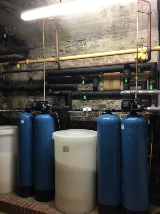 These are two large commercial duplex softeners on a Royal Estate in Kent